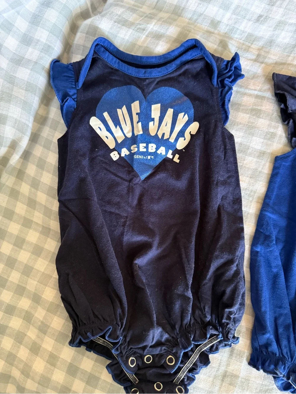 MLB Blue & Navy Baby One-Piece Bodysuit Set